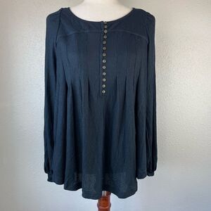 NWOT Free People Long Sleeve Loose Fit Top Size S